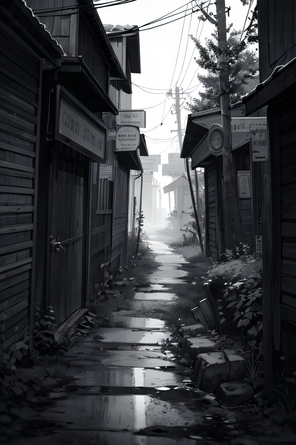 Unknown paths stretch ahead in a dark and uncharted world.