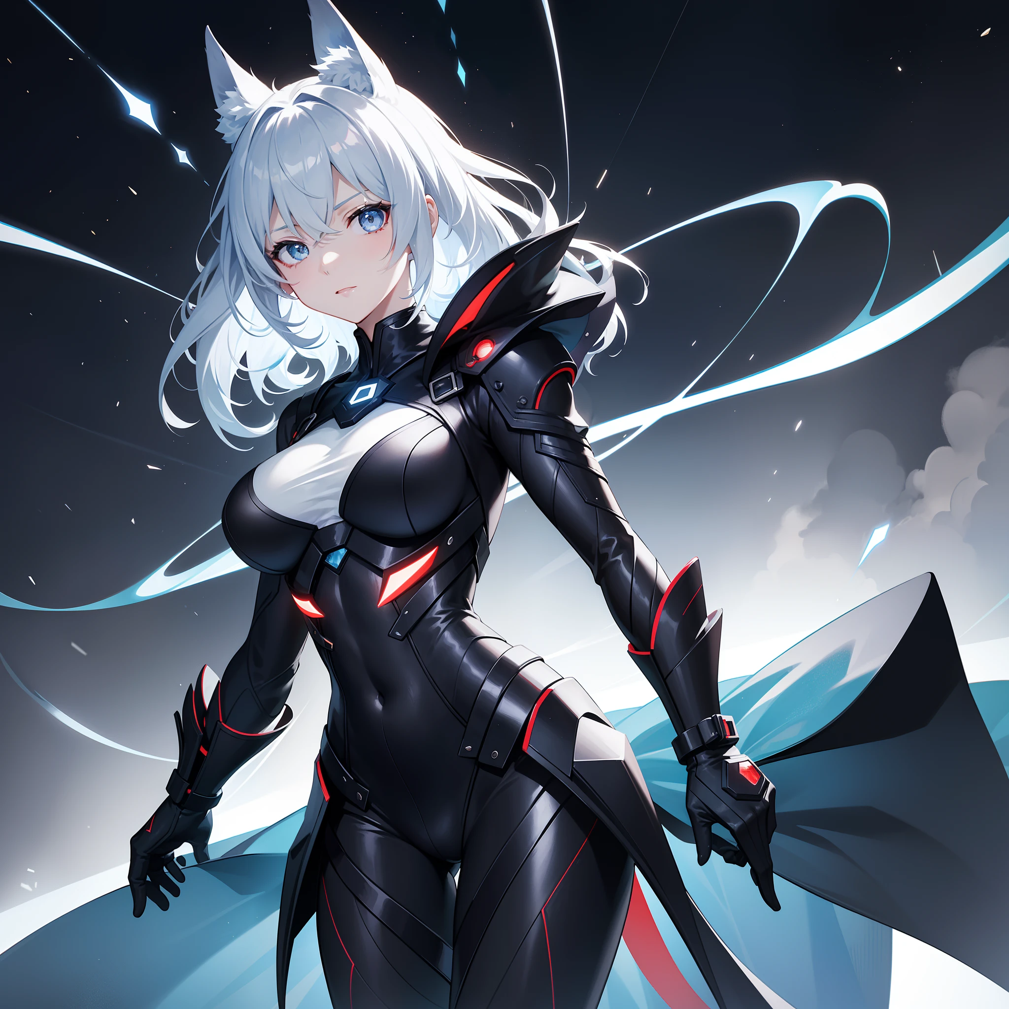In the quadratic dimension of the future world,A mysterious girl wears a futuristic school uniform,Impressive。She has short hair,The color is silvery-white,Exudes a futuristic metallic feel。Her eyes were an amber yellow like electric flint,Like the pupils of a beast,It reveals a sharpness and indifference。
Her school uniform is a black and high-tech suit,Made of light fiber material,It emits faint fluorescence。The whole outfit has a tight design,Highlights her slender and toned figure。The shoulders and waist are decorated with golden lines,It is as if the flowing current is embodying abundant energy。
She wears black boots and gloves,There is a subtle touch device on the glove,This allows her to operate futuristic technology devices conveniently。She wears an earring made of rubies,A faint red glow,Symbolizes her status as an assassin。
The girl's expression was full of indifference and determination,The eyes reveal coldness and confidence。She holds a retractable weapon of futuristic technology,Prepare for a dive mission。Her movements are swift and precise,Like a cheetah silently crossing in the night。
Her environment is the roof of a futuristic city,The night view of the city spills behind it,lights shining。She is surrounded by towering skyscrapers and intricate skylines,The city is shrouded in an atmosphere of sinister and chaos。
In the battle scenes, she showed extraordinary martial arts and instantly unstoppable ability。She was like a night wind,With excellent fighting skills and keen insight,Quickly destroy targets in the dark。Her figure flickered,It's like a shooting star in the night sky,No one could easily resist her attack。
In this world of futuristic technology,The girl was an excellent assassin,Steering the weapons and technologies of the future,It has a mission to protect justice and order。She is a shadow in the darkness,With the determination to complete the task as quickly as possible and protect yourself,She is destined to shine in this futuristic