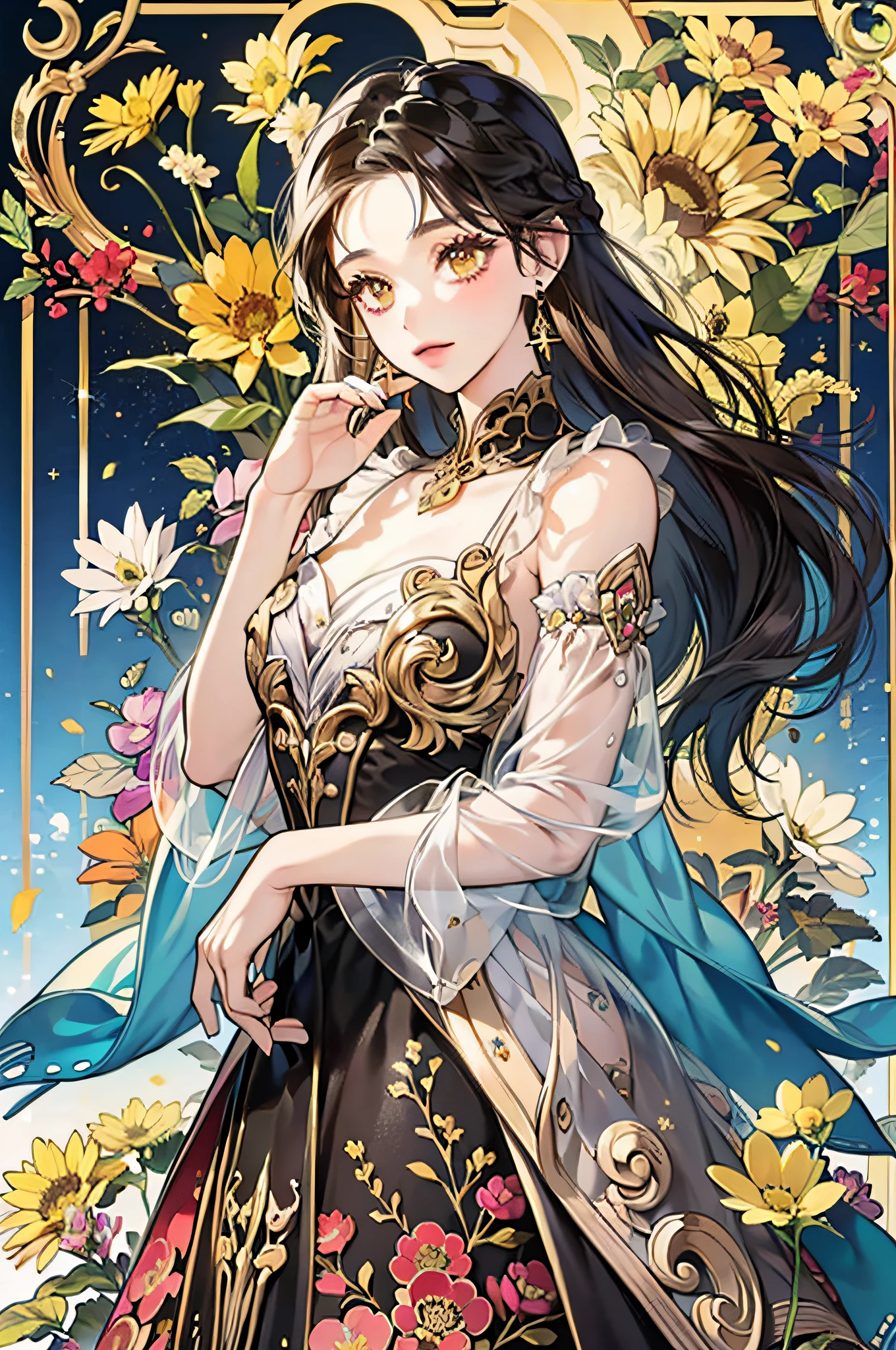 (masterpiece, top quality, best quality, official art, beautiful and aesthetic:1.2), (1girl), extreme detailed,(fractal art:1.3),colorful,highest detailed