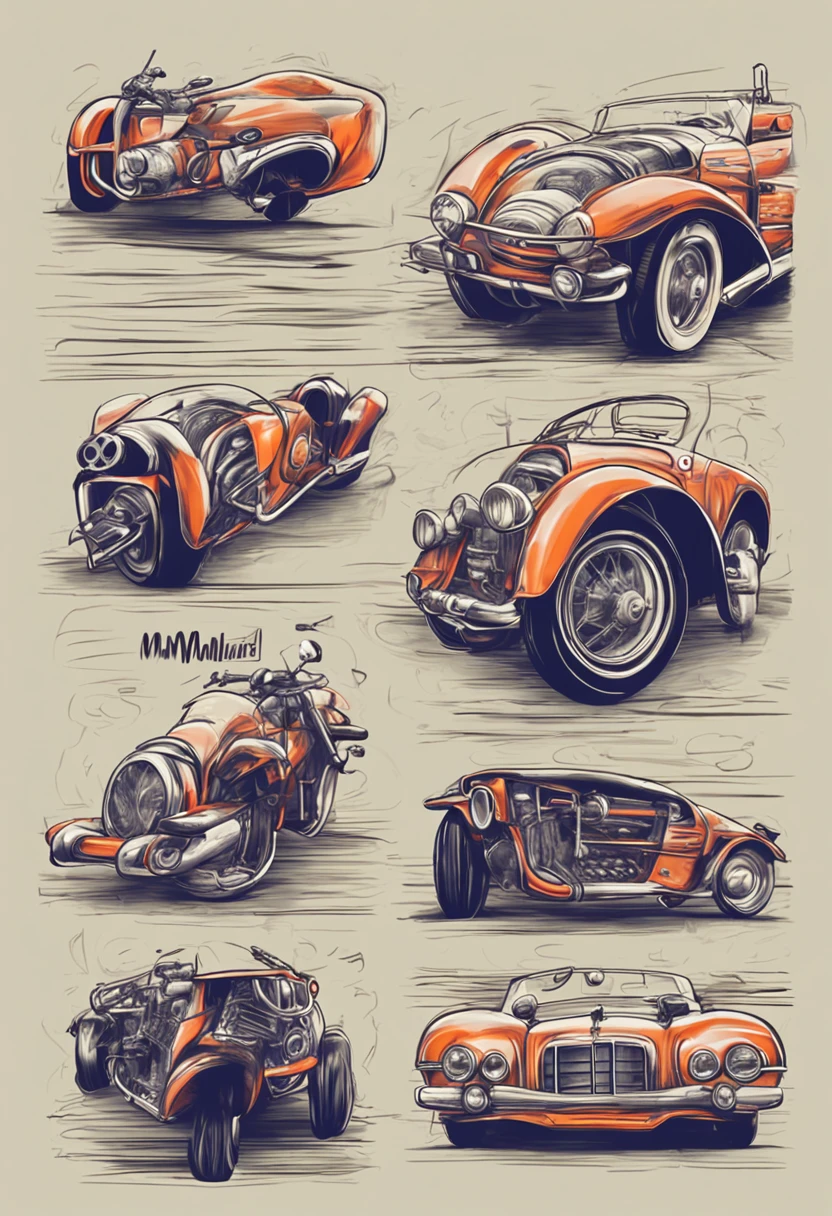 Logotipo de Uma Moto, Vazada, With pencil strokes, Alta qualidade, 4K分辨率 !