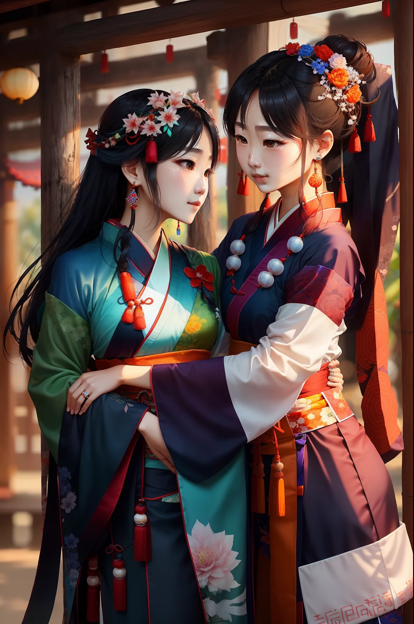 Bright eyes,Auxiliary Inheritance Rights,It's beautiful,Yi is still relaxed。Tender and affectionate,Flattering over language。Odd costumes,Bone image should be pictured。The brilliance of the cloth,The Beauty of Eryaobi。Jewelry wearing gold