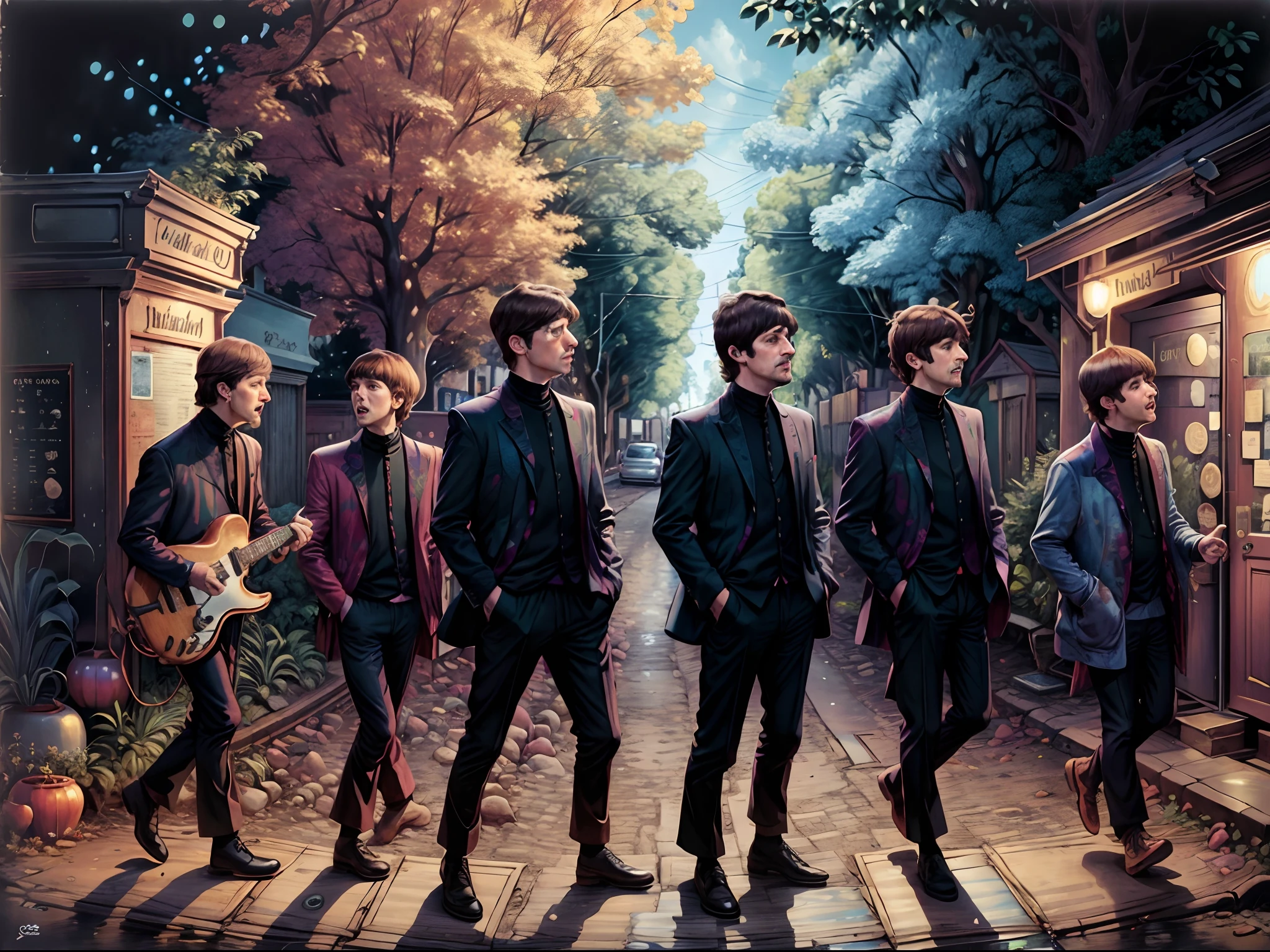 Os Beatles em outras capas de disco famosas