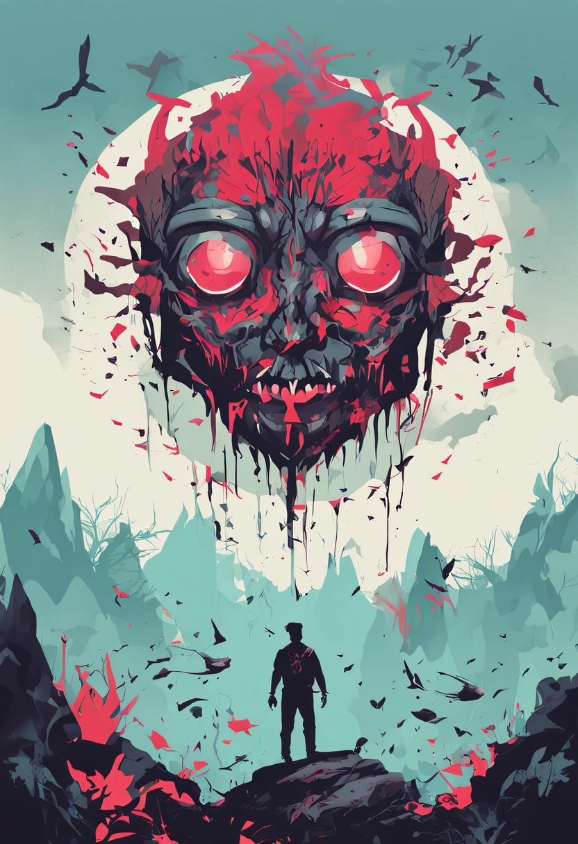 ,A detailed illustration face evil, ,magic, t-shirt design, red color , dark splash, dark, ghotic, t-shirt design, in the style of Studio Ghibli, pastel tetradic colors, 3D vector art, cute and quirky, fantasy art, watercolor effect, bokeh, Adobe Illustrator, hand-drawn, digital painting, low-poly, soft lighting, bird's-eye view, isometric style, retro aesthetic, focused on the character, 4K resolution, photorealistic rendering, using Cinema 4D