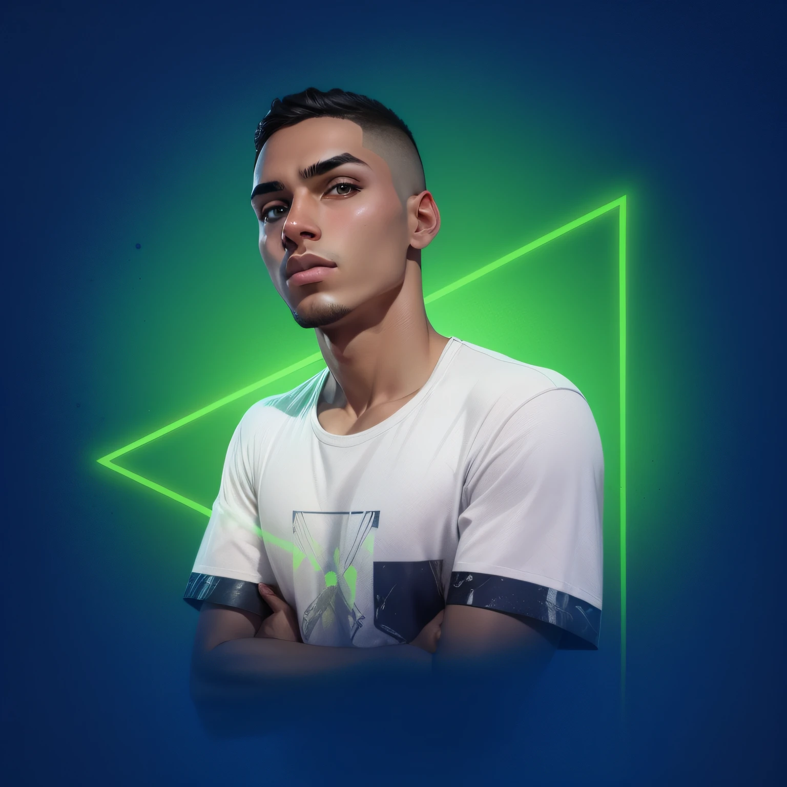 Aesthetic sky background , Rosto ultra realista , Do not convert the face to a cartoon , o rosto deve ser realista e eu sou homem , tudo deve parecer realista