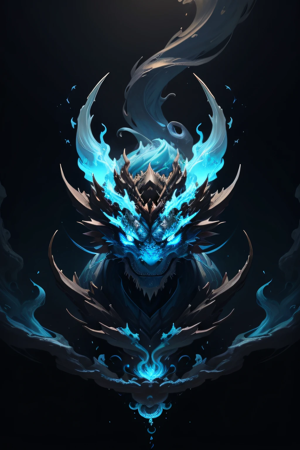Close up of blue swirl of smoke on black background, cyan chinese dragon fantasy, Breathe in the blue flames, luminous water elemental, Magic Blue Fire, bluefire, emerging from blue fire, blue fire powers, bluefire!, Blue Flame, Blue dragon, Blue fireball, blue fire everywhere, cloud in the shape of a dragon, blue flame, water elemental