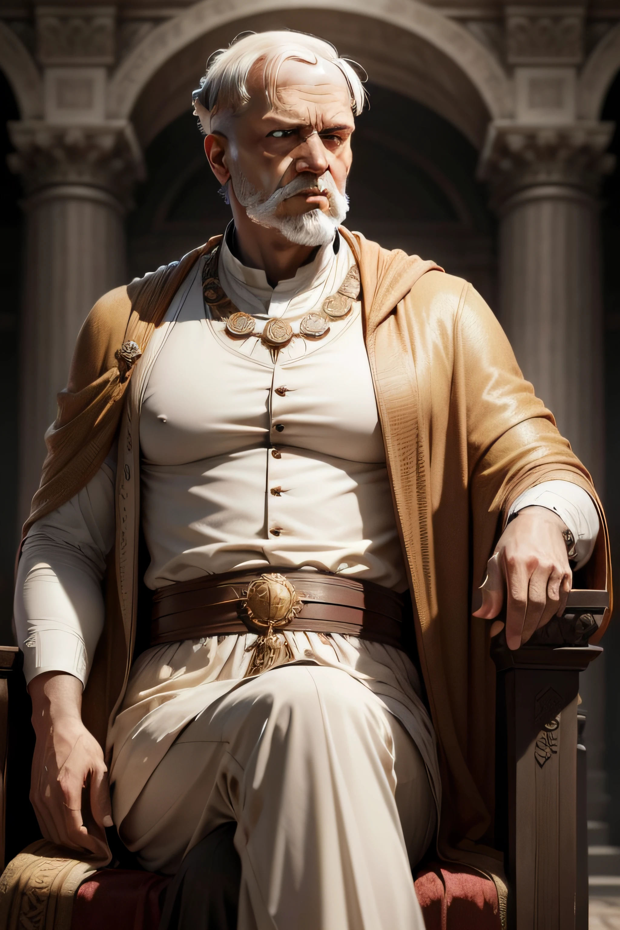 Lucius Annaeus Seneca, Stoic philosopher, realistic, 4k, ancient Rome, high detais