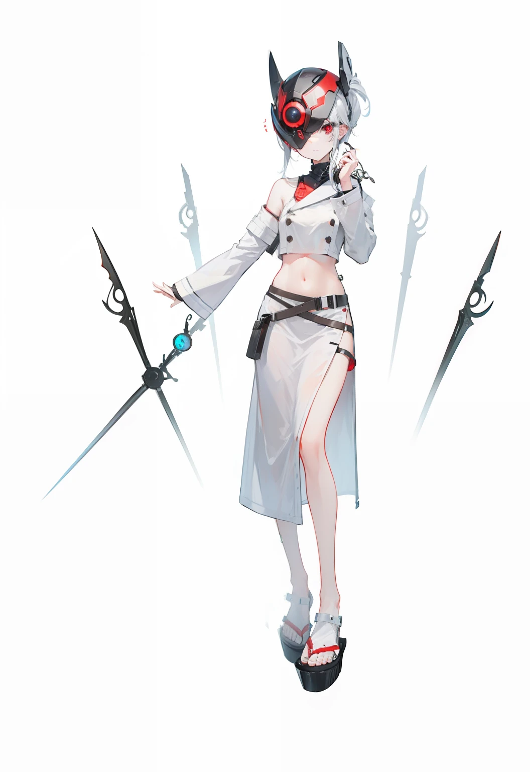 Add a red mechanical eye