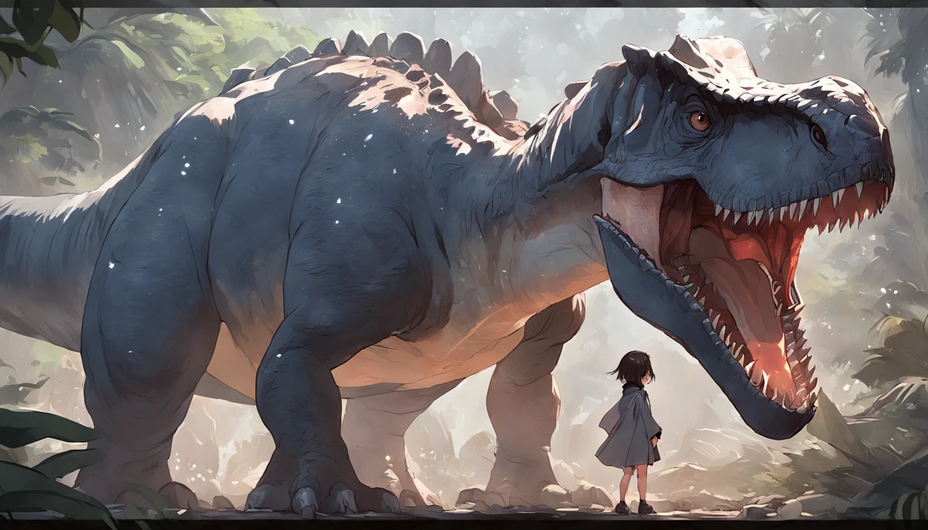 dinosaurs,城市,full bodyesbian,Remote,of a real,Facial features are carefully depicted,Realistic skin texture,Dark style,depth of fields,high light,Real light,Ray traching,oc rendered,Hyper-realistic,best qualtiy,8K,Works of masters,super-fine,Detailed pubic hair,Correct anatomy,sharp focus on eyes,Bokeh,Facial features are carefully depicted