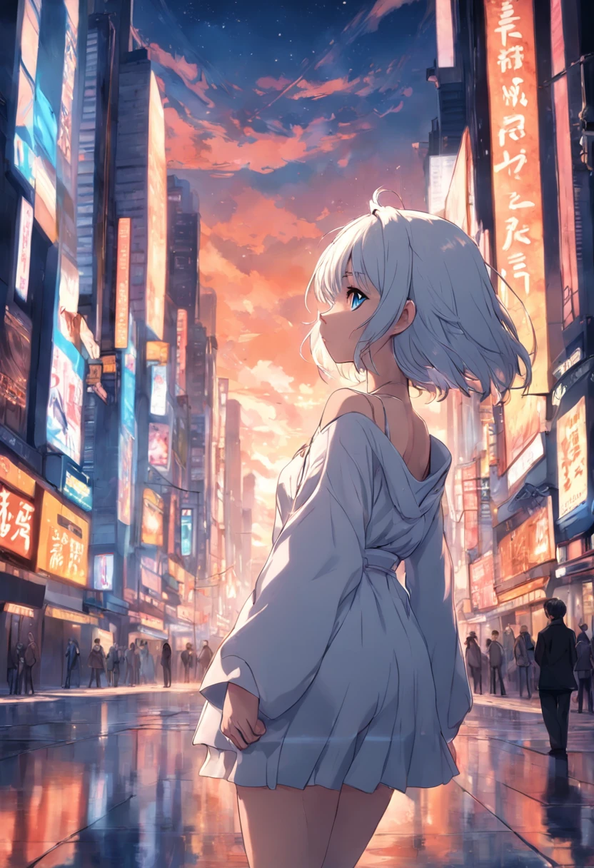 Concept art, sexy girl, white haircut, extremely details, t-pose, 3 view frames, public hair, front camera view, back camera view