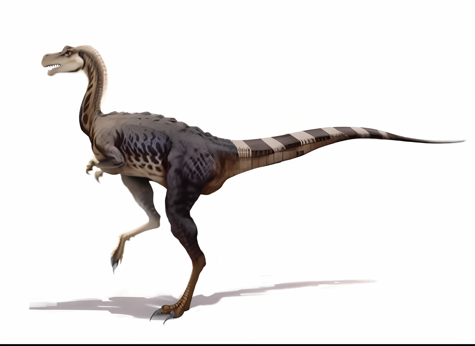 solo, realistic, high quality, 4k, 8k, uploaded on e621, highly detailed, highest resolution, upscale, (feral, velociraptor), female, mature larger female, adult, standing, rear view, spread legs, innie pussy, cute pussy, horny, sexy look, wide hips, thick thighs