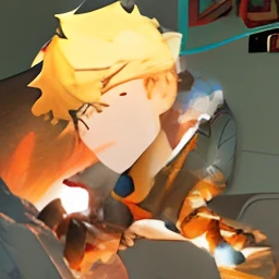 Draw a young programmer, sitting on a research platform floating in the middle of an asteroid belt. He is studying with a notebook, surrounded by several asteroids glowing with fiery auras. Dramatic lighting from distant stars and planets illuminates the scene, casting deep shadows on the suit. The young man looks confident and determined, looking at the vast and mysterious universe with wonder and respect,facial hair, cowboy shot,