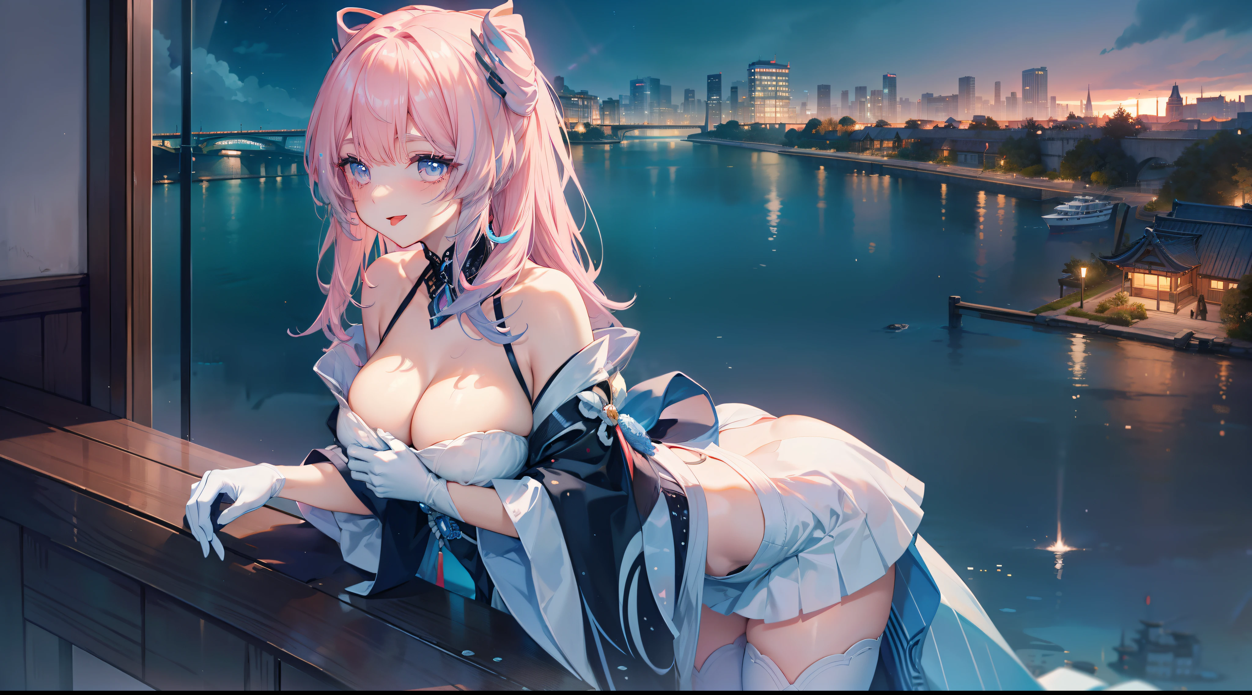 Under the water，Official fine art，tmasterpiece，Sharp focus，，Delicate and beautiful hair and eyes and face，realisticlying，ultra - detailed，a beauty girl，blue-sky，Glowing white particles,(side-lighting:1.2),rays of sunshine,baiyun,Detailed clouds,Slender,Cute big breasts and big buttocks,Toothy laughter,((Laugh and open your eyes)),scenecy,Long straight hair, sexy facial expression, buliding, (Cityscape:1.7), Dynamic hair, Long straight hair, Delicate platinum-pink hair, glow blue eyes, (blue pleated shirt+white  skirt), Long white socks, paleskin, hair adornments, epic landscapes,deep in the night，I pushed open the door of the neighbor's aunt，She lay on the backrest chair，Secretly watch a small movie，Masterpiece, Best quality, A high resolution, Ah 4, long  white hair, Japanese clothes, Bare shoulders, white thighhighs, Hair ribbon, Large breasts, forest, standing, Cowboy shot,make，2 girls，tongue kissing，Breast-to-breast contact，2girls,(Lady:1.2), ((Extremely detailed face, Hair, skin, Eyes)), hdr, 4K, 16k, 32K, 64k, 128k, 256k, 512k, Asymmetrical balance, teas, FXAA, Anti – Aliasing, Intricate details, Fantastic, magic, Light rays, Ray traching, post-proces, eyeslashes, (eye shadows), eyes liner, mascara, Makeup, Yuri, (Thighs:0.8) NSFW, Dynamic Angle(Large breasts),tongue kissing,grabbing breast，Hanfu，High heels