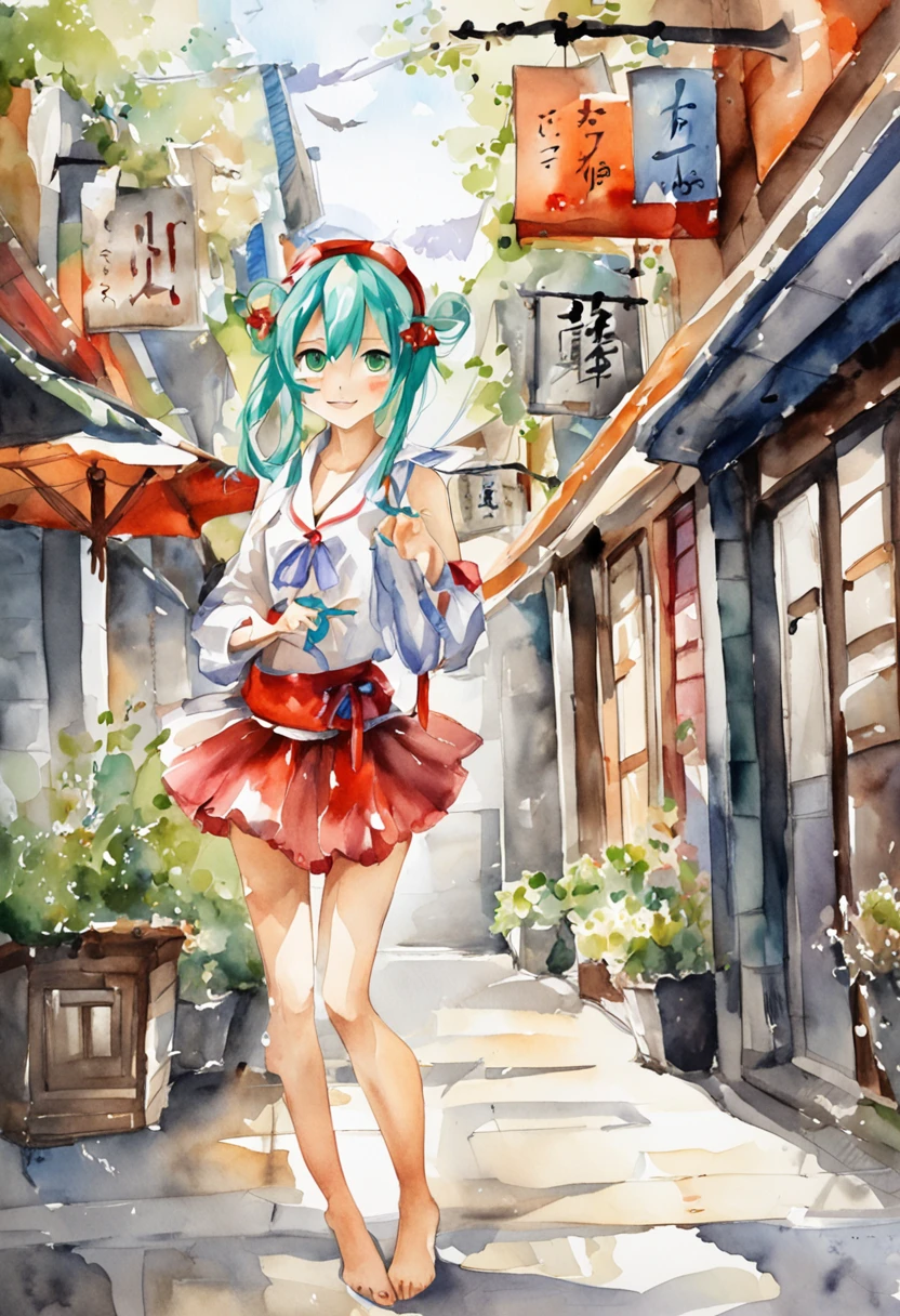 all naked on Tokyo street Hatsune Miku
