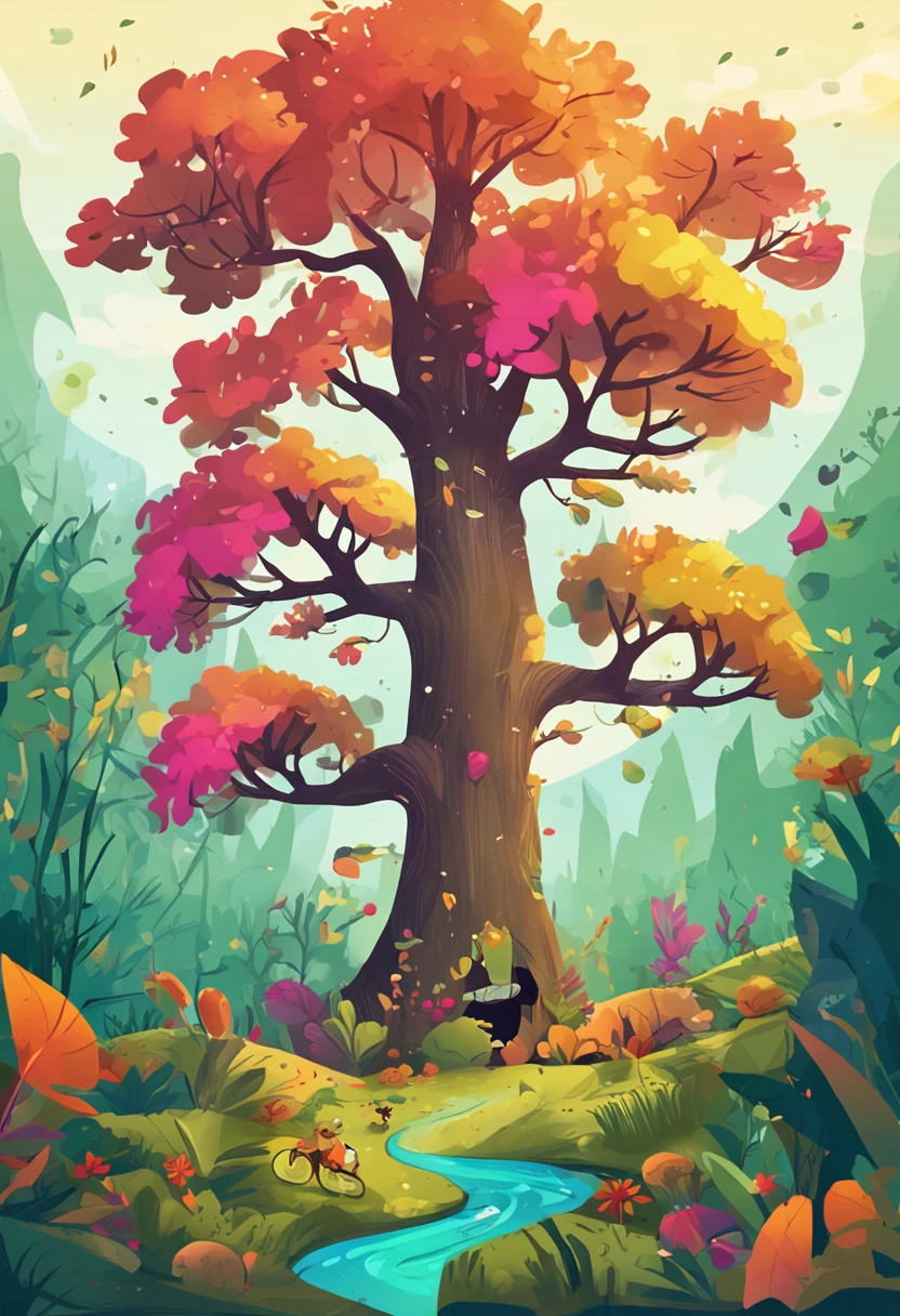 Once upon a time, in a lush, vibrant forest, there lived a tiny seed named Sammy. Sammy was no ordinary seed; he was full of dreams and determination. He wanted to become the tallest, most magnificent tree in the entire forest. Imagine a seed sammy and generate a Image with above prompt.