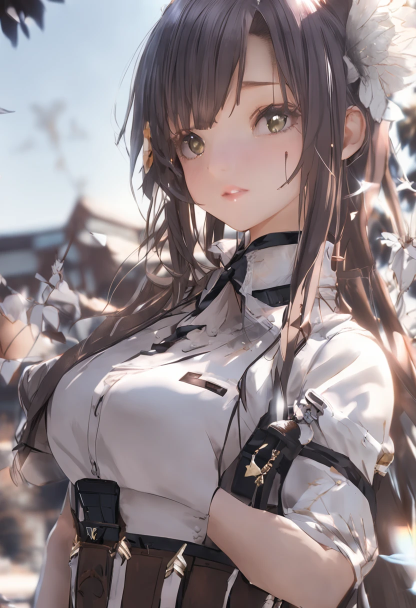 (Raw foto:1.2), (Photorealsitic:1.4), a beautiful detailed girl, Twin-tailed、extremely detailed eye and face, beatiful detailed eyes, a smile、huge filesize, ultra-detailliert, hight resolution, ighly detailed, top-quality, masterpiece, illustratio, CG, unification, magnifica, finely detail, Highly detailed CG uniform 8k wallpaper, Light on the face、电影灯光、 girl、sexy pose、Maids