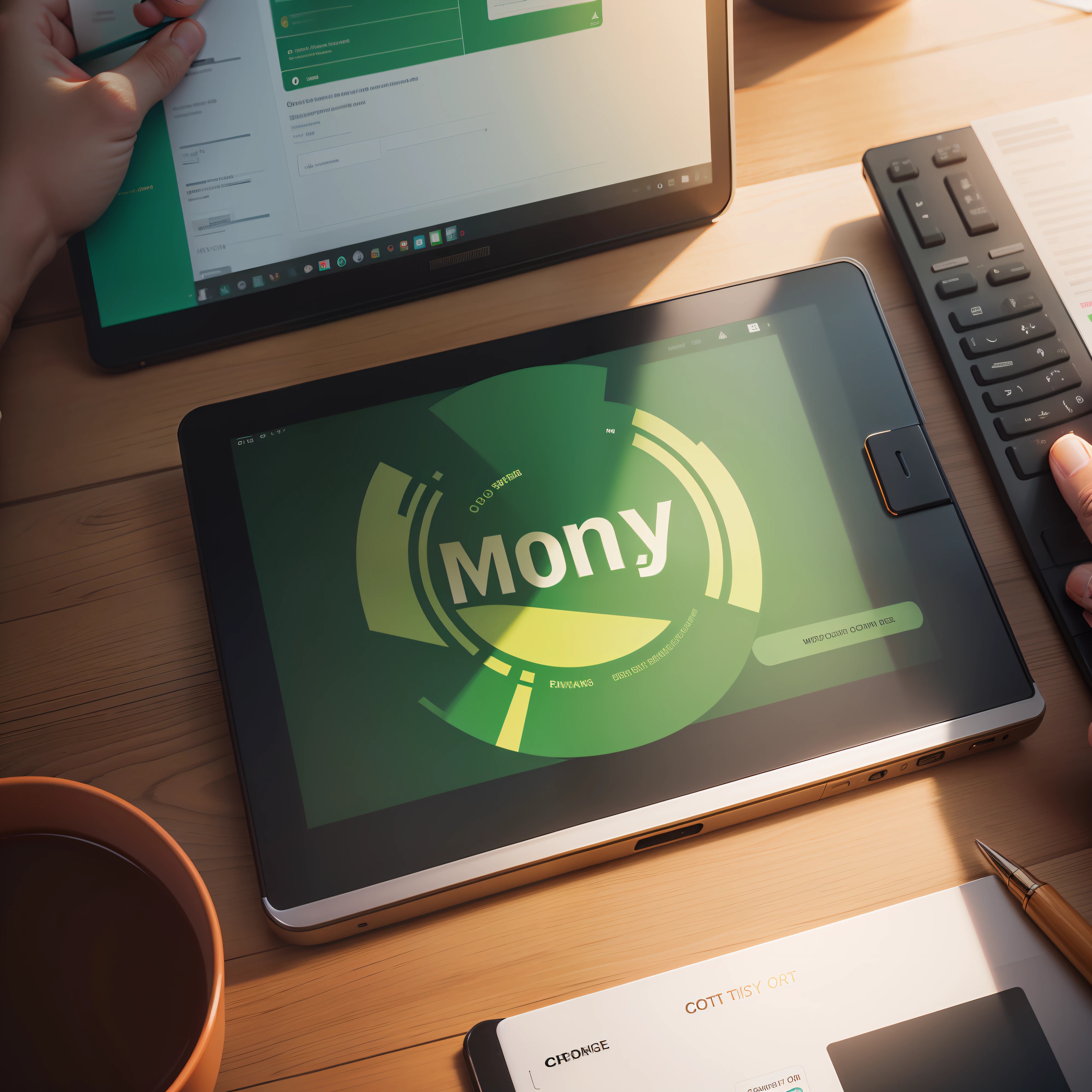 Create a logo of money earning