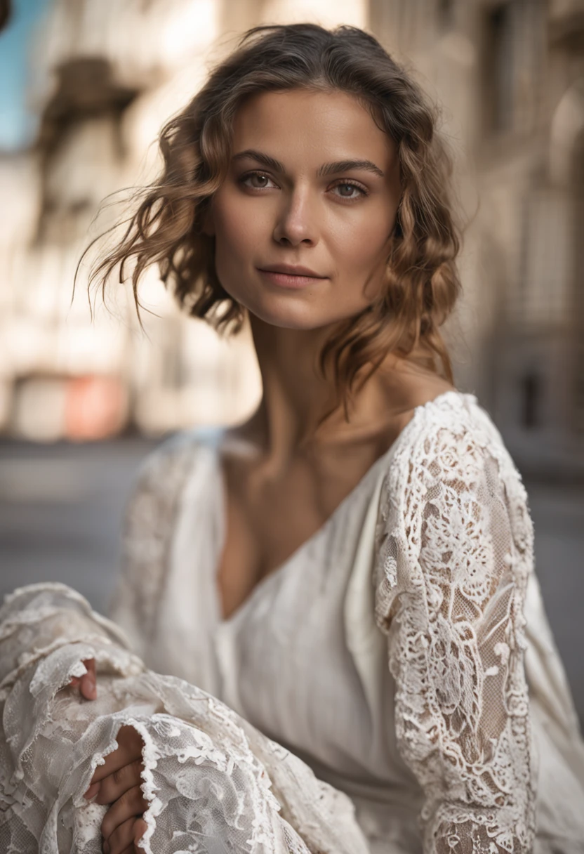 RAW-Foto, 1 Frau, Portrait of a beautiful European woman (Sinnliches Outfit: 1.2), kompliziert, elegant, Highly detailed, Depth of field, natural lightting, Harter Fokus, raytracing, 8K UHD, DSLR, Sanftes Licht, High quality, Filmkorn, Fujifilm XT3, 8K, hight resolution, detailliertes Gesicht, detailliertes Gesicht, Sharpness, (realistisch, fotorealistisch: 1.37), Ultra-detailliert, 1人, beautiful, nur, ,(sinnlich:1.1), Photo of a 20-year-old European woman, Large lower part of the body, big ass, im Bild, Meisterwerk, gut, underware, schwarz_gut, Jacke, schwarz_panties, im Schlafzimmer