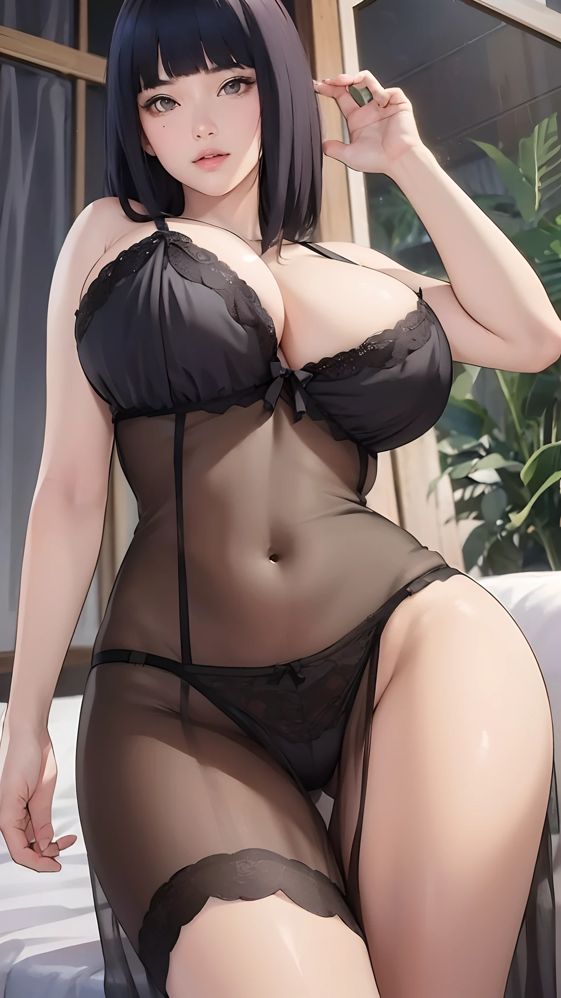 (Best Quality, 8k, 32k, Masterpiece, UHD: 1.3), Attractive Japan Woman Pictures, One Girl, (Big: 1.2), Erotic Underwear Styles, Lace, Super Cute, Upper Body to Thighs, Nice Perfect Face with Soft Skin, Gorgeous Wavy Long Brown Hair, 8
K resolution, ultra-realistic, ultra-detailed, high quality, on bed, bold pose Cute pose Various poses