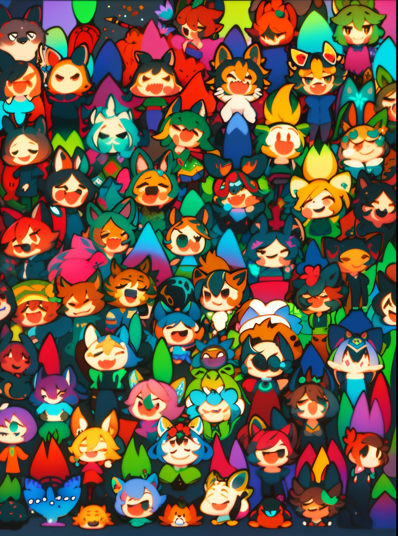 Set of 9 cute little corgis（A variety of different expressions），Emoji stickers，The number of full-body images：：2 only the number of avatars，cutecolors，Sticker art design，Illustration illustration，There is a suitable interval between each graphic，Some decorative elements are scattered sporadically on the background（Such as colorful butterflies or fruits or toys），Simple line 2D painting，Popular art station，number art，Pixel-style geometry，Line drawing，vectorial，Blank background，16K HD（No extra legs and arms，No extra tails，No extra facial features）