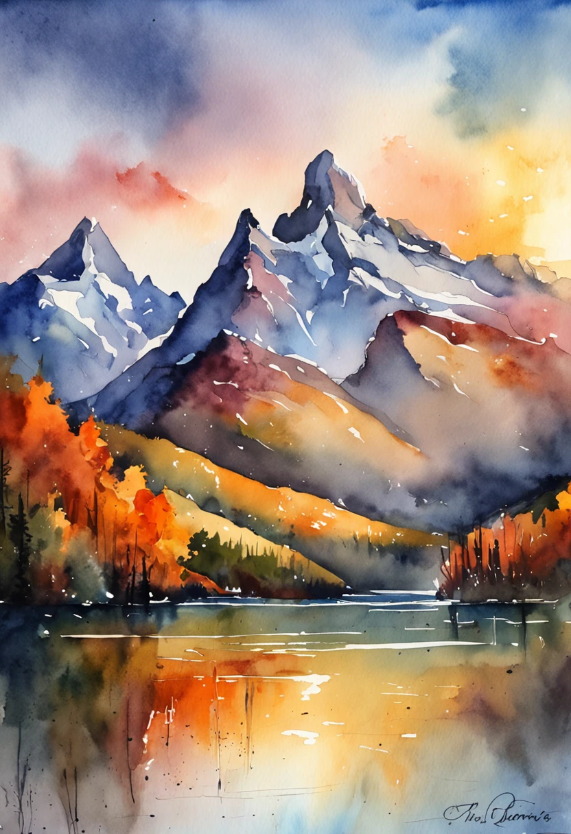 a view of a lake with mountains in the background, patagonian, extraordinary colorful landscape, epic beautiful landscape, majestic nature scenery, mountains and colorful sunset!!, dramatic mountains in background, spectacular mountains, chile, epic and stunning, incredibly beautiful, natural landscape beauty, an amazing landscape image, fantastic landscape, majestic landscape, dramatic mountain background, beautiful scenic landscape, amazing landscape, sunset, lens flare,