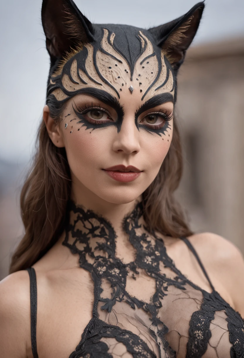 The Giant Naked Cat Woman