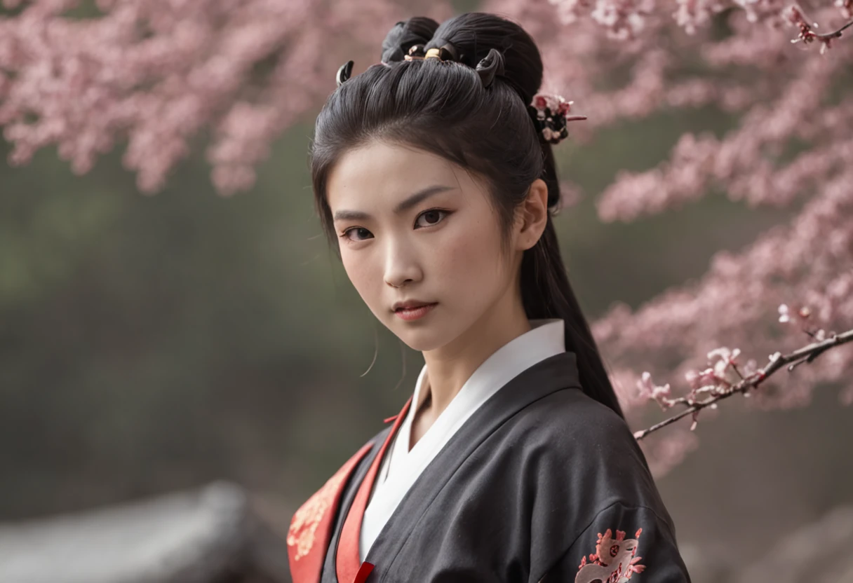Chinese Taoist female samurai,8k wallpaper,Hanfu,超高分辨率,xiuxian,
