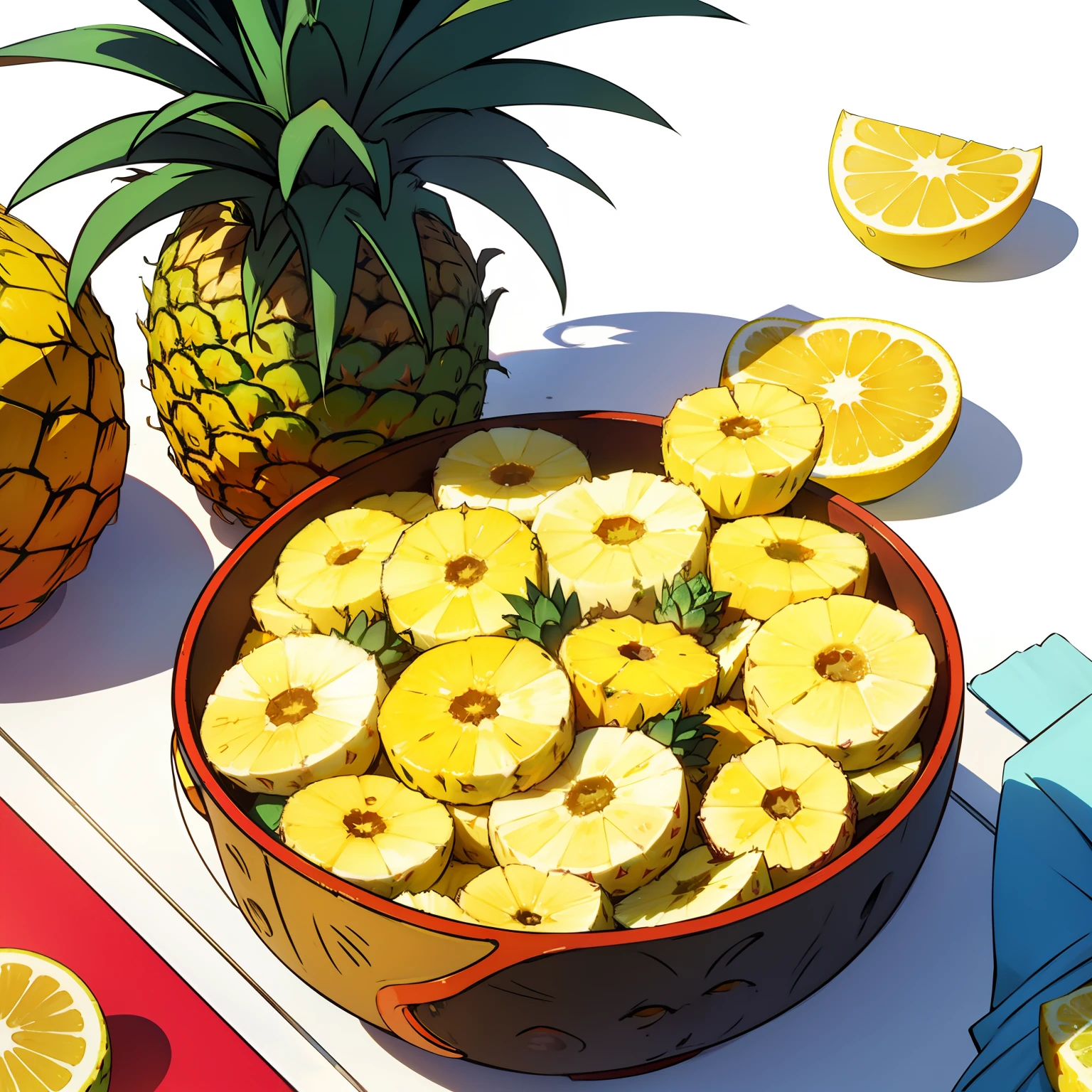 Pineapple with sunglasses