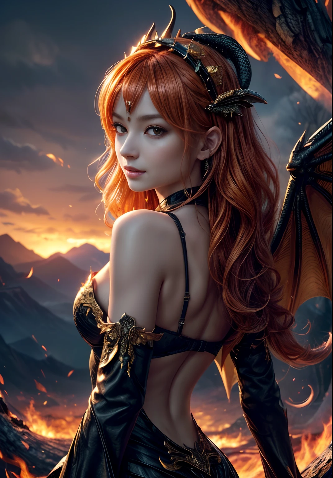(Best Quality, 8K, Masterpiece, HDR, Soft Lighting, Picture Perfect, Realistic, Vivid), Full body photography of Fox girl in lotus pose，Red Hair, Raw, movie shot, (Sharp focus:1.5), (Reality:1.4), Dusk lighting, Volumetric Lighting, Ultra-high resolution,Dramatic Lighting, (Zentangle，Mandala，Tangle，Entanglement), Fox Demon，Fox Mask, Sexy Revealing Clothes, Bodysuit with Glitter Texture, Foxfire Curse, fox family, Transformation, Depth of Field, dreamy atmosphere, Chaos in its most beautiful form, grace, Brutalist design dark theme, Flower of Death, Flowers of ecstasy，Glowing Line,Glow Example，Tracking example，flash， Backlight，translucent，Light Particles, (Ultra High Quality Fantasy Art), Masterpiece, Female Model, Ultra High Quality Female Character Designs, Detailed 8k Anime Art, Realistic Anime Art, Highest Quality Wallpapers, Intricate Ultra High Quality Accurate Female Character Faces, High Quality Designs and Accurate Physics (Fantasy - Ultra High Quality) quality)) art), dark fantasy style), masterpieces, super high-quality characters, anime resolution - 8K, realistic anime art, wallpaper with the highest quality illustrations, ultra-high detail of faces, high-quality design and accurate physics), color, depth of field, shadows, ray tracing, high quality workmanship. -high quality and 8K resolution, (Accurate simulation of the interaction of light and materials)], [High-quality hair detail [More about beautiful and shiny red hair]], (Beautifully detailed hands [perfect fingers [Perfect nails]]], (perfect anatomy (perfect proportions)))) [[Full-length]], [Perfect combination of colors (Accurate imitation of the interaction of light and material)], [art that conveys the meaning of the story]