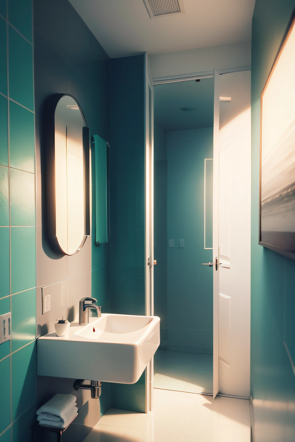 There is a mirror on the wall of a bathroom, Espelhos abstratos, mirror and glass surfaces, Espelhos, doctors mirror, espelho quebrado, espelho rachado, textura do espelho, espelhos em todos os lugares, reflexo do espelho, espelho, s linhas limpas, And that's not quite the case., Espelhado, imagem em forma, espelhos de realidade alternativa, fundo espelhado, 8k!, espelhos grandes, espelhamento, com vidro transparente