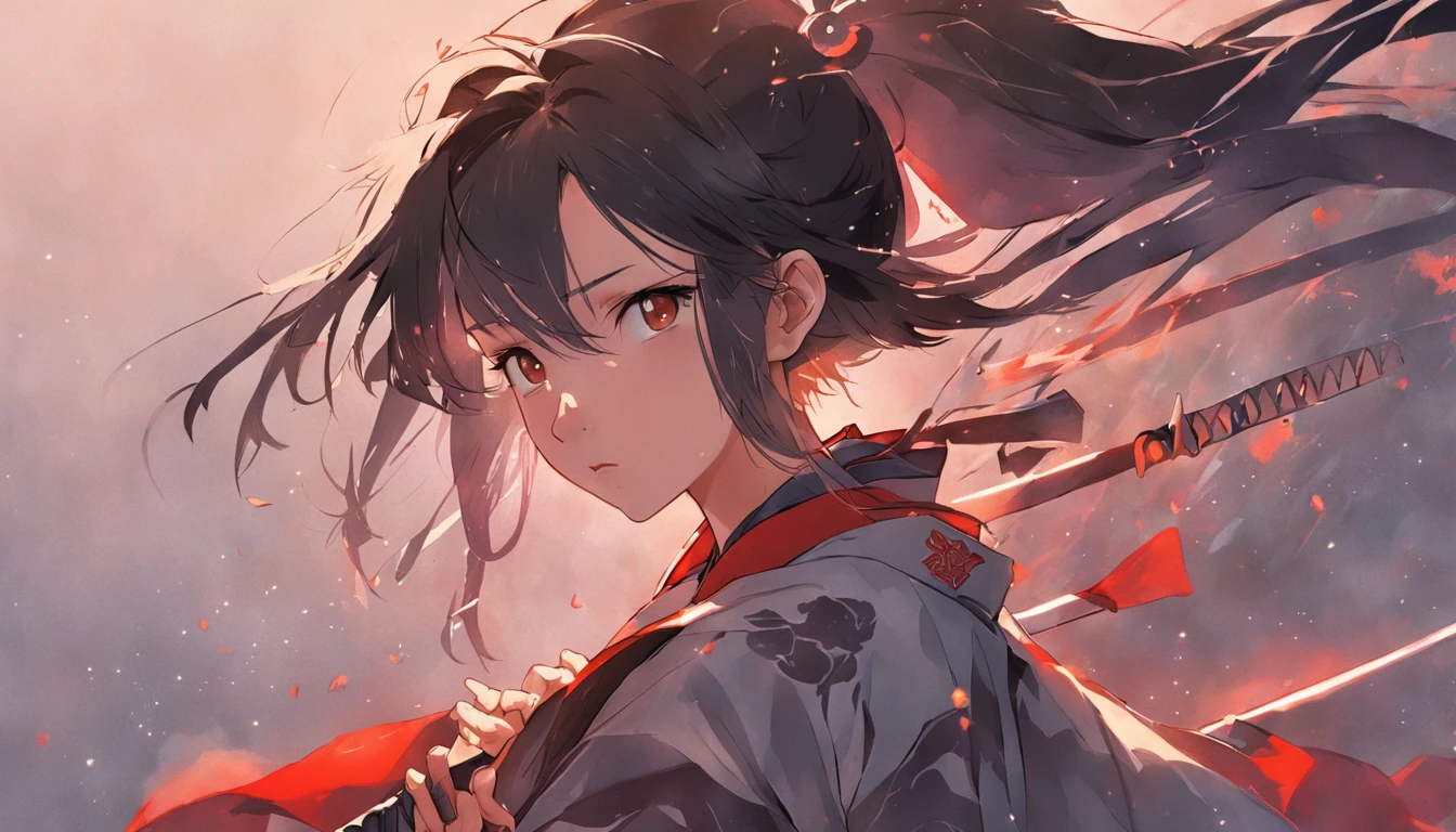 Chinese Taoist female samurai,8k wallpaper,Hanfu,超高分辨率,xiuxian,Hand detail,detail in face,