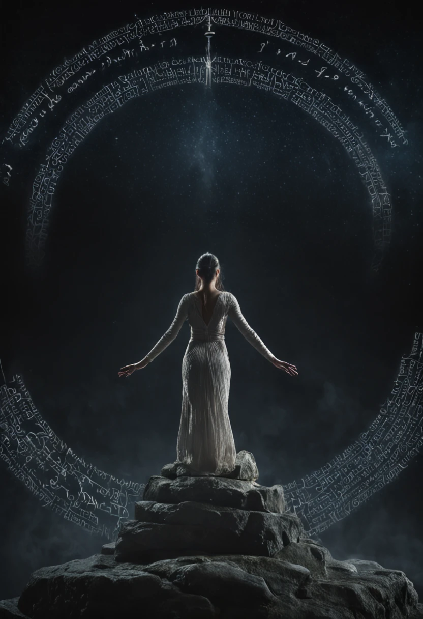 Visualize a mesmerizing scene within the mystical realm of television, where the language wizards stand in a circle, hands raised as if casting a spell. Above them, the Dothraki and Valyrian languages materialize in intricate, glowing scripts, flowing down like streams of light. Each stream represents a linguistic element, from grammar to pronunciation, intertwining to create a harmonious symphony of speech