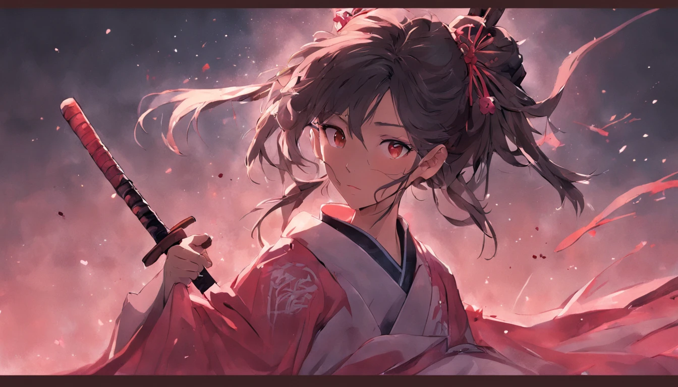 Chinese Taoist female samurai,8k wallpaper,Hanfu,超高分辨率,xiuxian,Hand detail,detail in face,