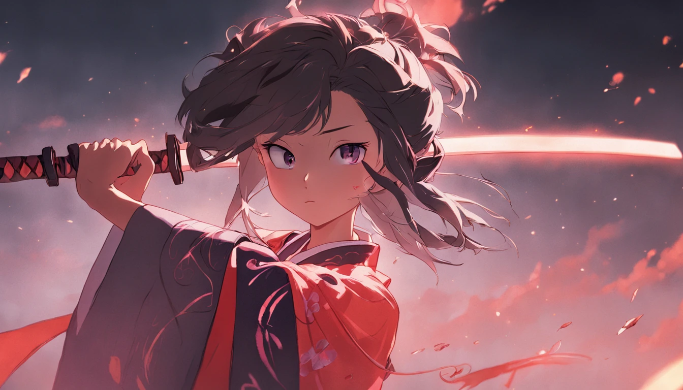 Chinese Taoist female samurai,8k wallpaper,Hanfu,超高分辨率,xiuxian,Hand detail,detail in face,