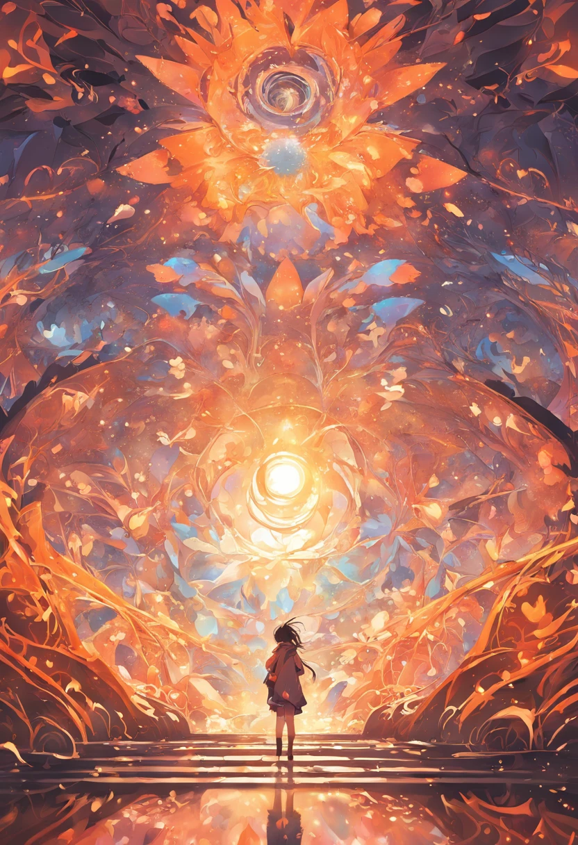 "Amazing Linux fractal with incredible details and beautiful color palette. The complexity of the shapes and patterns in this artwork is captivating. Show me an ethereal landscape with bright shades and radiant light that showcases the beauty of Linux."