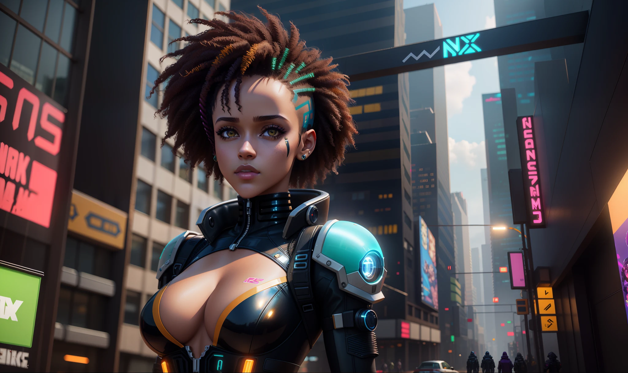 Nathalie emmanuel with black latex corset posing in a city, menina de anime cyberpunk feminino, Cyberpunk 2 0 e. o modelo menina, 3 d render arte do caractere 8 k, Ross Tran 8 K, modelo bonito da mulher cyberpunk, Jet Black Haired Cyberpunk Menina, cyberpunk menina bonita, garota anime cyberpunk, arte digital do anime cyberpunk, menina em mecha cyber armor