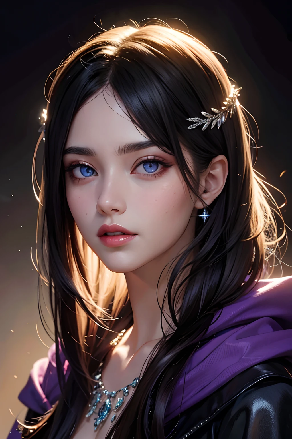 Very Beautiful princesse glowing eyes face portrait zoom sexy face sexy eyes hyper realistic super detailed