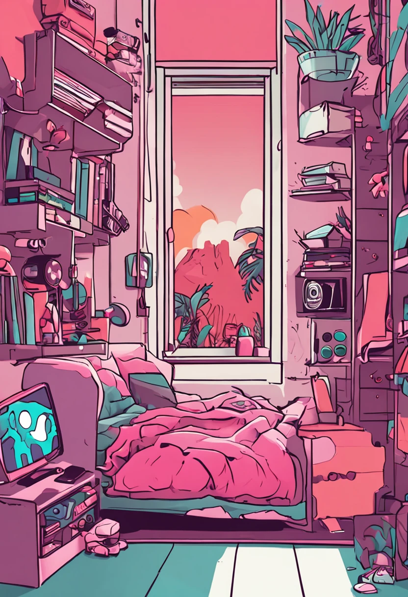 Quarto gamer feminino