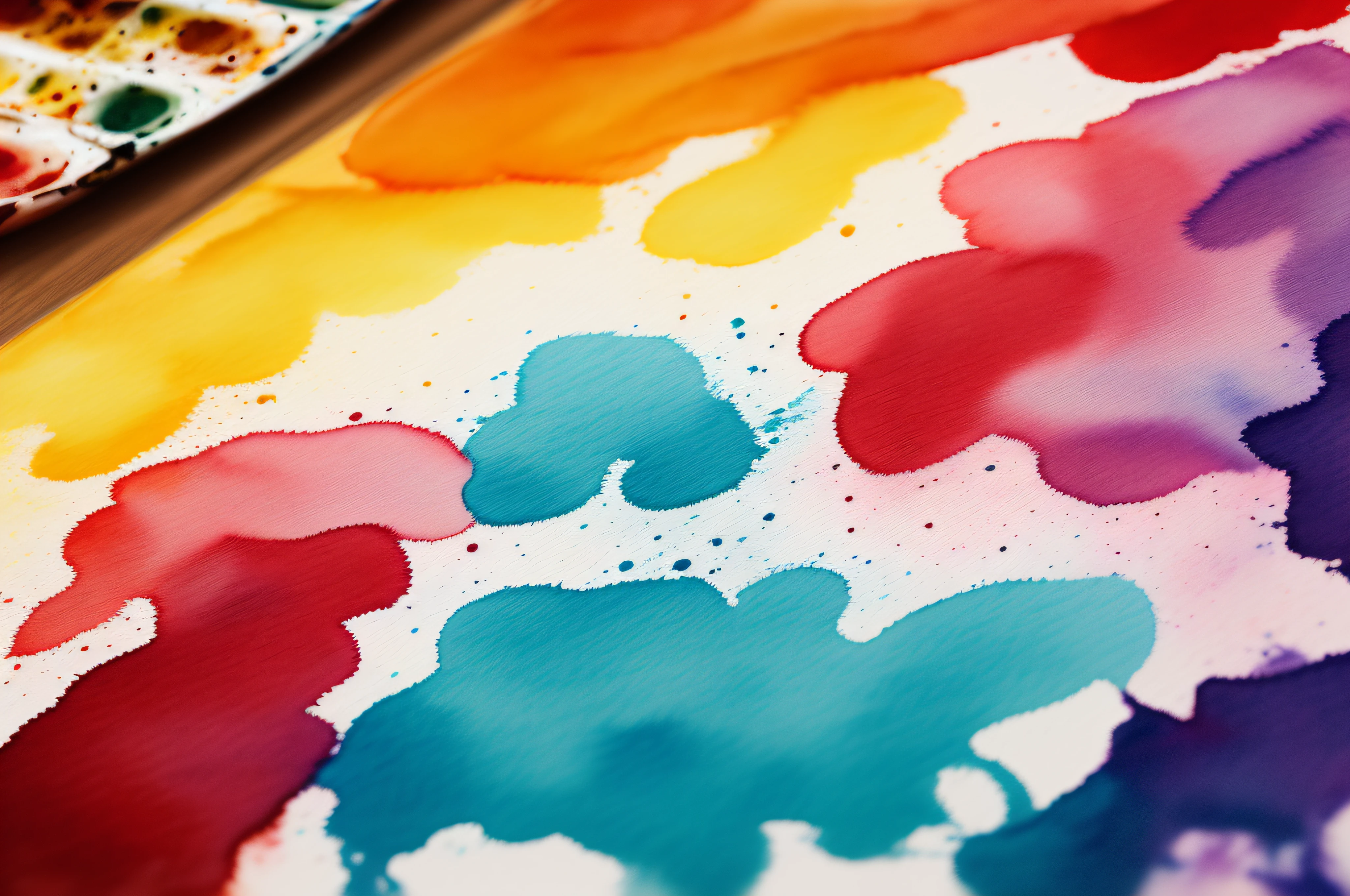 Watercolor stain on a transparent background