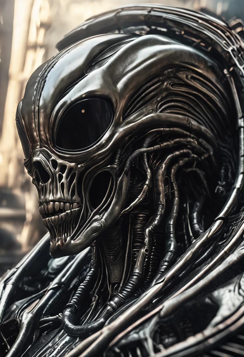 Realista Humano perfeito estilo Alien cena HR Giger estilo