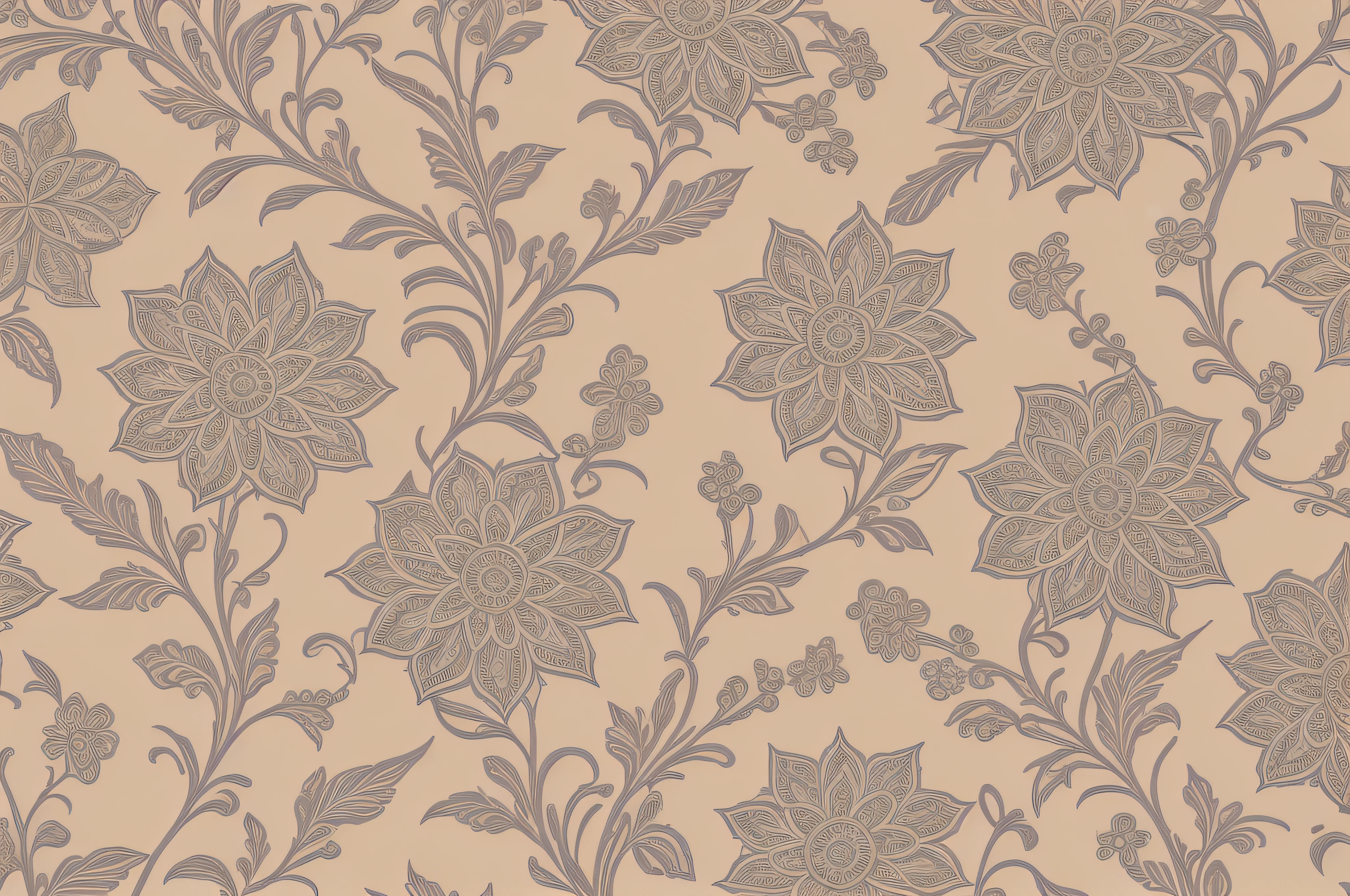 style Exotic floral pattern wallpaper texture