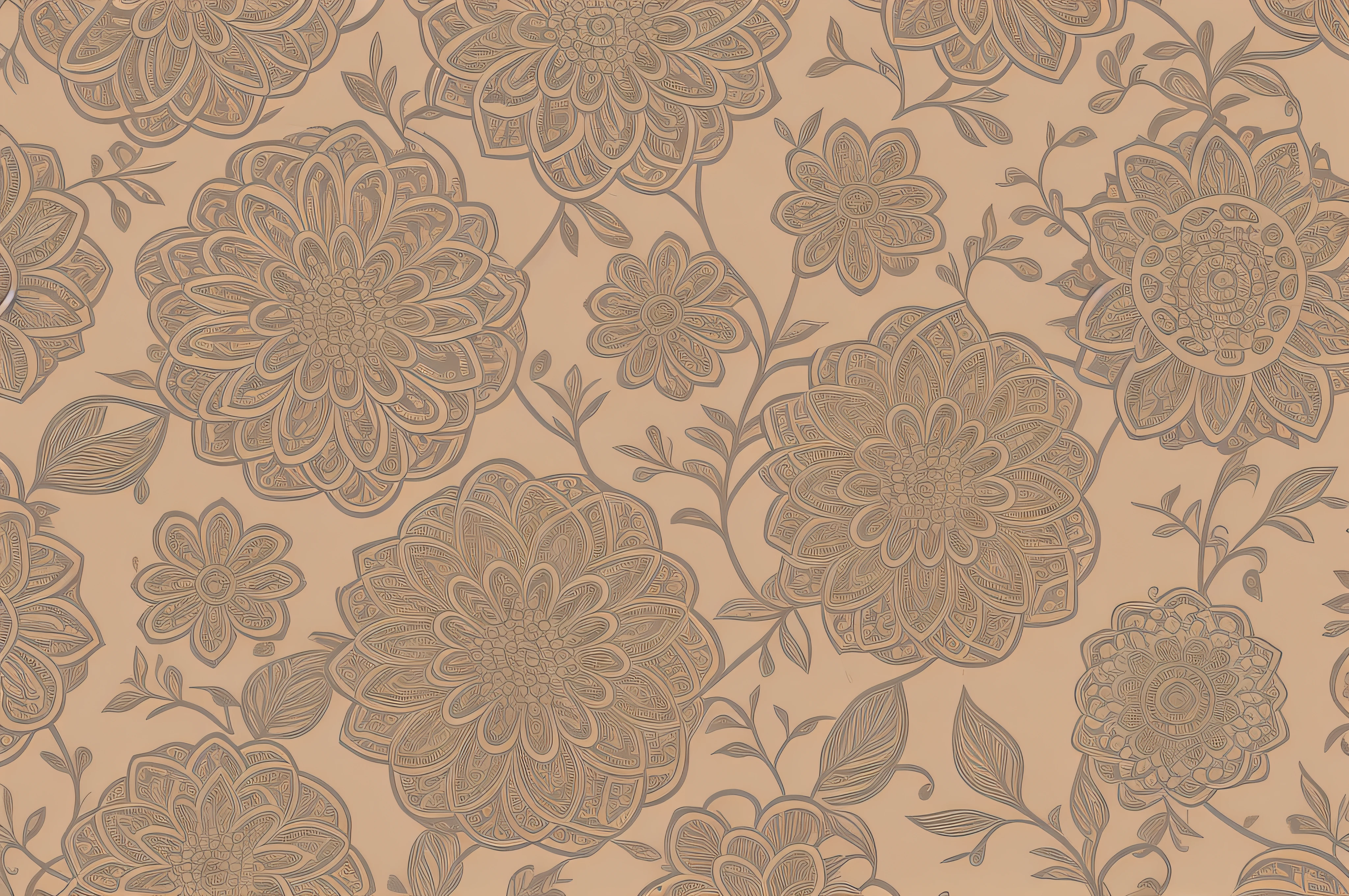 style Exotic floral pattern wallpaper texture