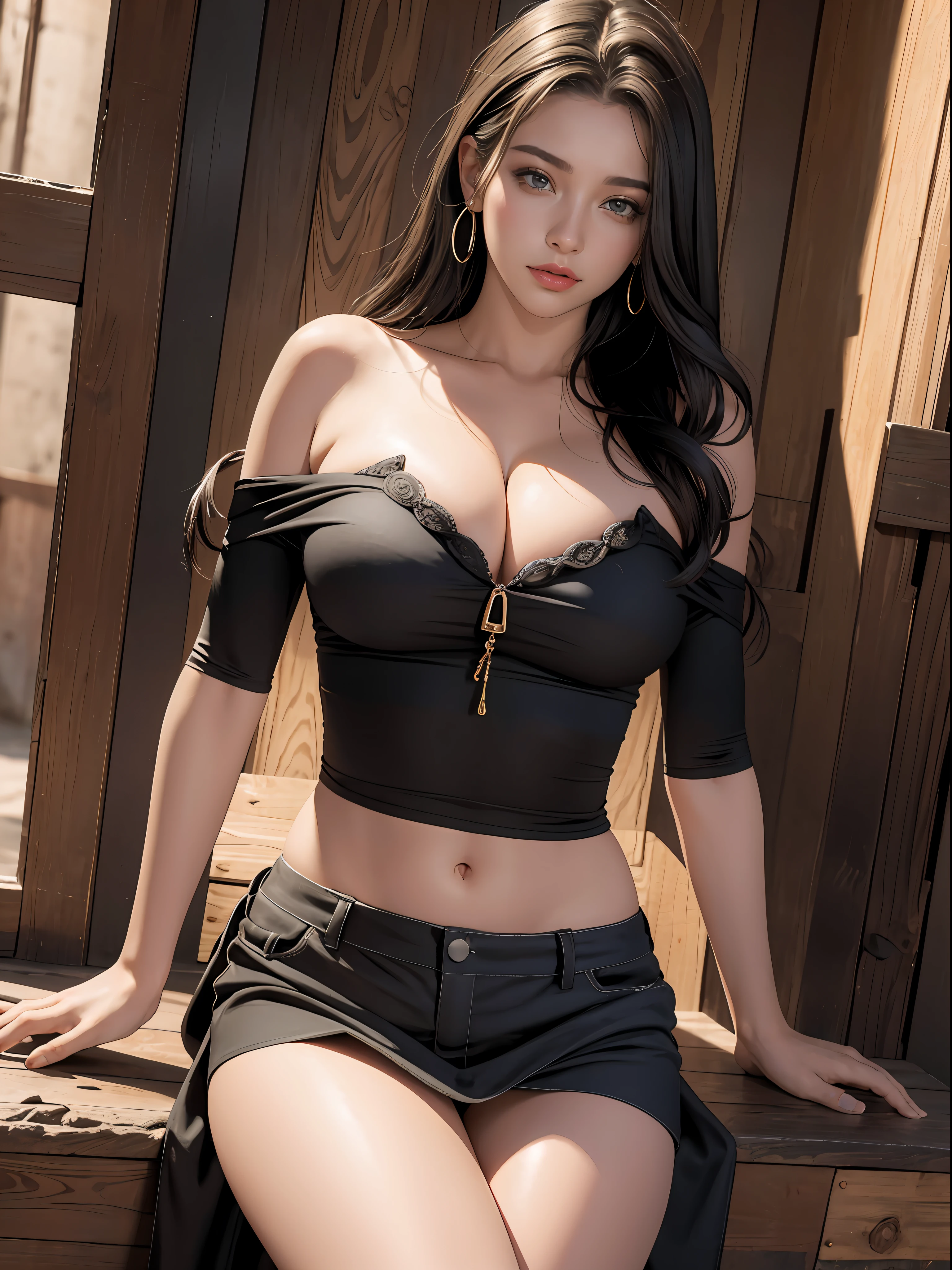 hiper-realista, high res 8k, uma mulher, olhos extremamente detalhados, rosto bonito, dedos com texturas realistas, roupa de escola, seios grandes, quadril grande, oppai, melhor qualidade, Varied scenarios.