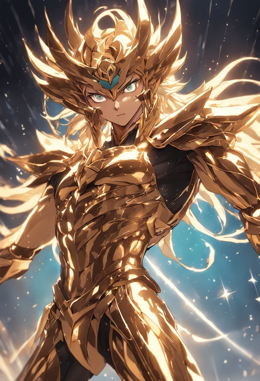 Sagittarius Golden Saint Seiya,Full body like,combats,Close-up,of a real,Facial features are carefully depicted,Realistic skin texture,Dark style,depth of fields,high light,Real light,Ray traching,oc rendered,Hyper-realistic,best qualtiy,8K,Works of masters,super-fine,Detailed pubic hair,Correct anatomy,sharp focus on eyes,Bokeh,Facial features are carefully depicted