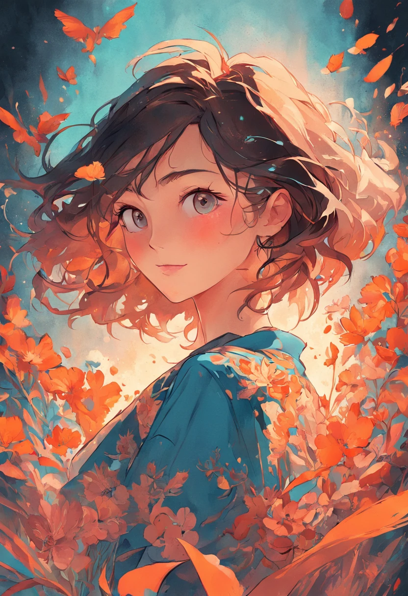 realism style, t-shirt design, centered art, 2D vector, floral theme, face of a beautiful Spanish woman smiling, white background, Adobe Illustration, Trending on Artstation, hd, 8K, intricate details, vibrant eyes, magnificent art, masterpiece , by Charlie Bowater, luminosity by REMBRANDT