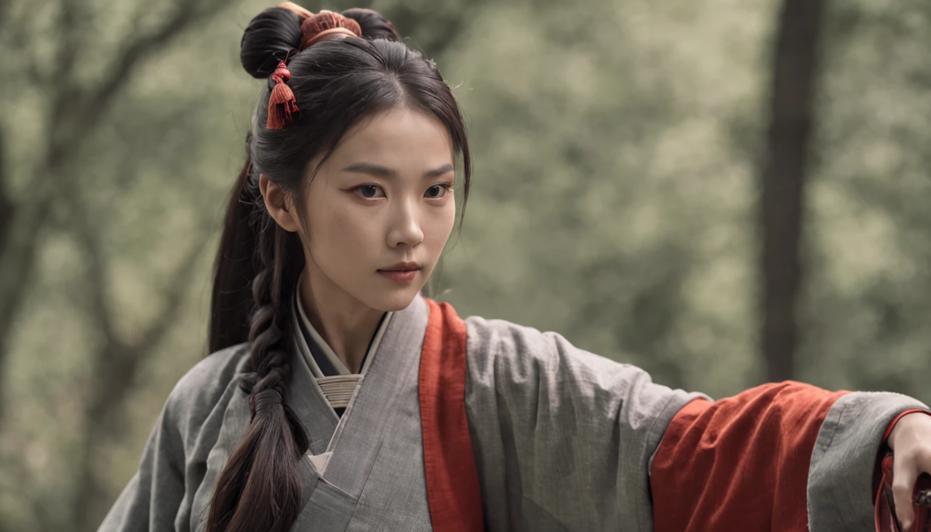 Chinese Taoist female samurai,8k wallpaper,Hanfu,超高分辨率,xiuxian,