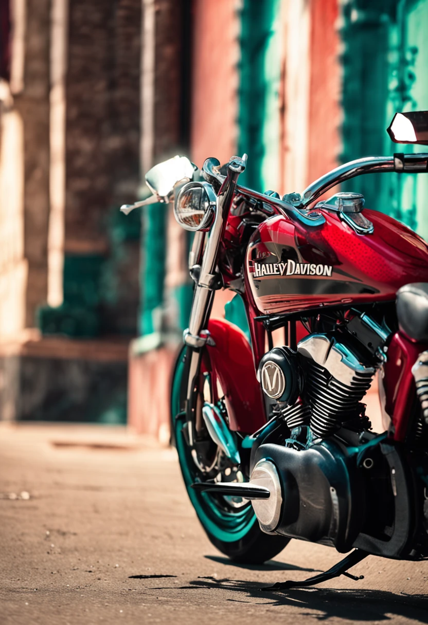 moto harley davidson vermelha