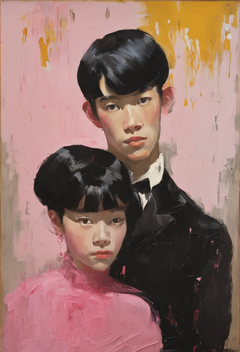 Japanese, samurai, man, young without armor, androgynous, eyes well pulled, Asian, hyperrealistic