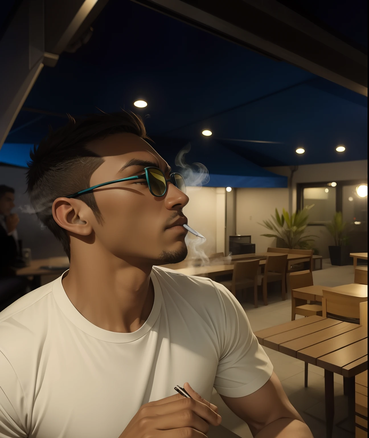 cybord animated, smoking cirga
