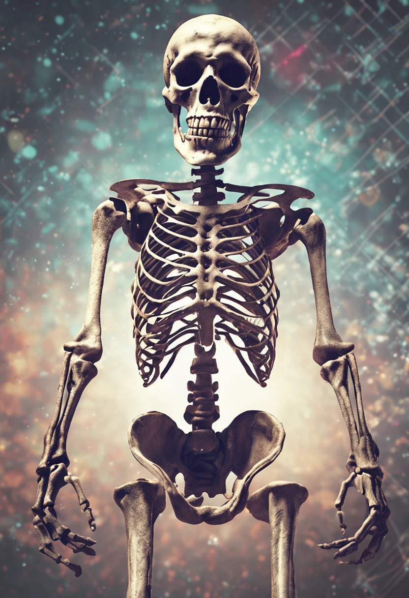 photo, a skeleton in a futuristic suit (SkullAstronaut style:1) <lora:djzSkullAstronautV21:1>