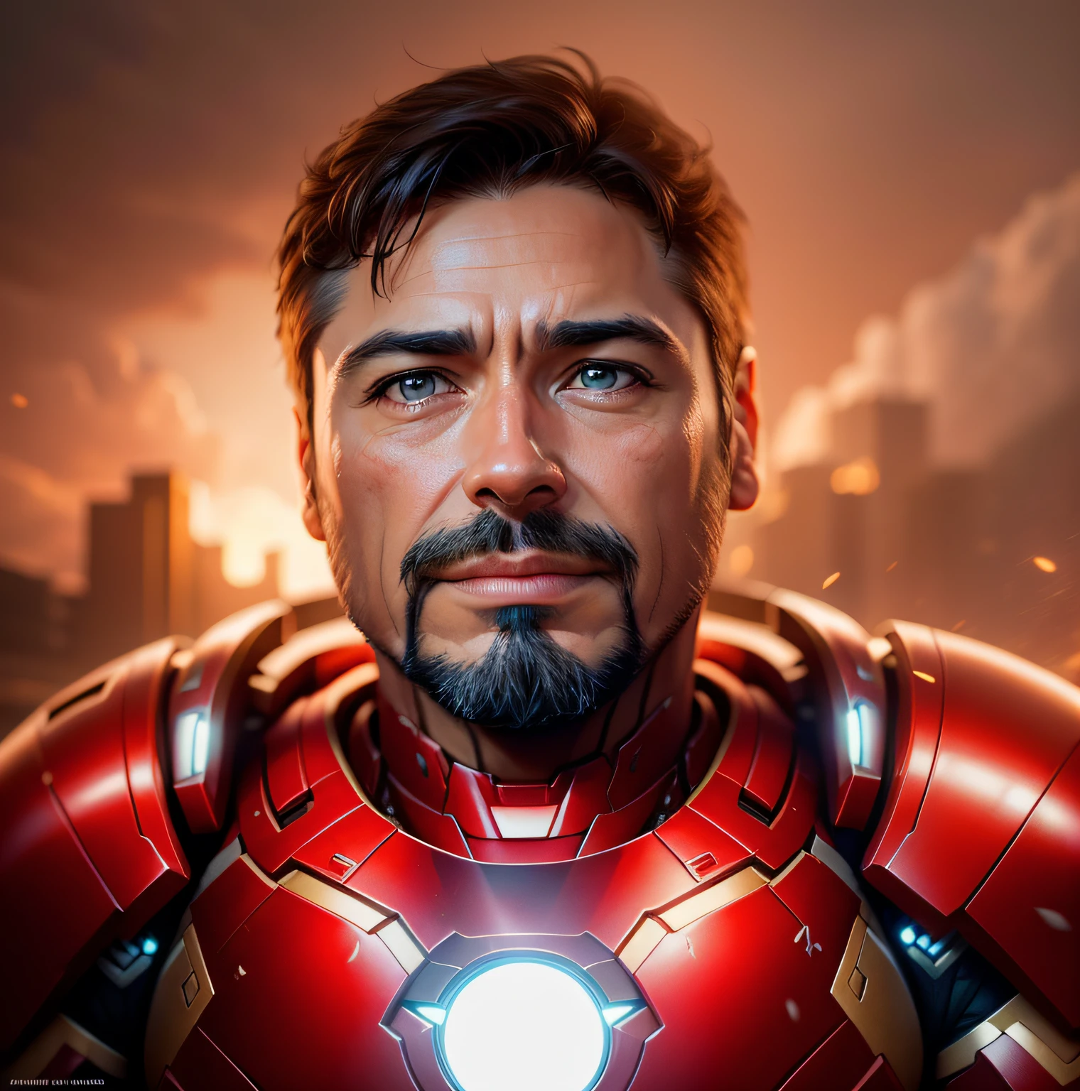 armor iron man ,no helmet, photography,soft lighting, soft details, octane, artstation trending, ultra high detail, ultra realistic, cinematic,16k